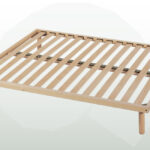 Rete a doghe in legno BIOFORM con gambe in faggio massello